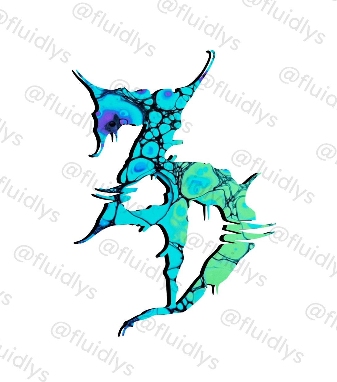 Rainbow Fluorite ZEDS DEAD 8x10 PRINT