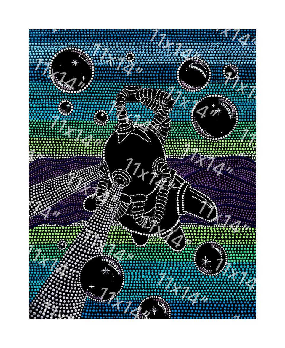 Swimming in Circles 11x14 PRINT