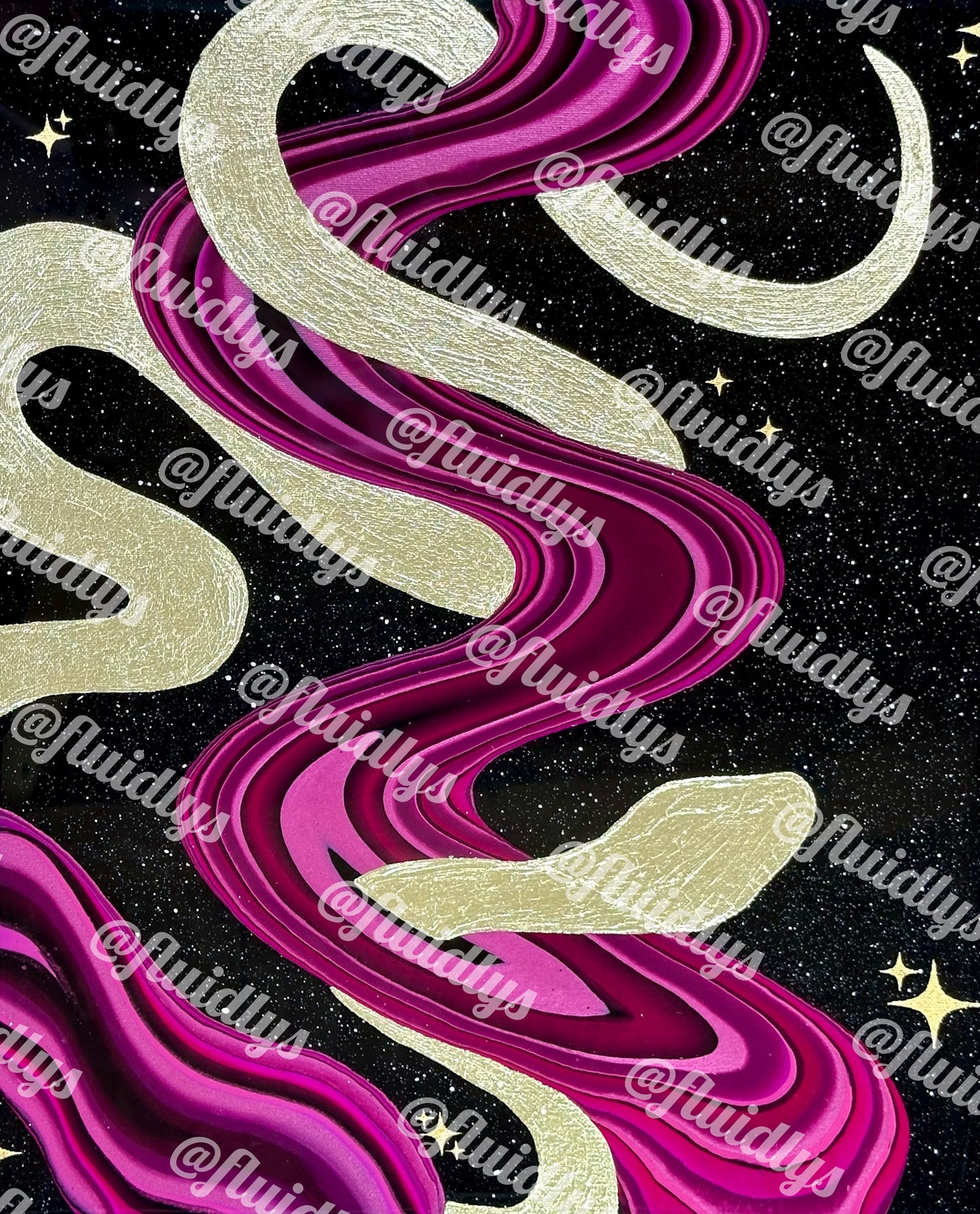 Snakes in Space 8x10 PRINT