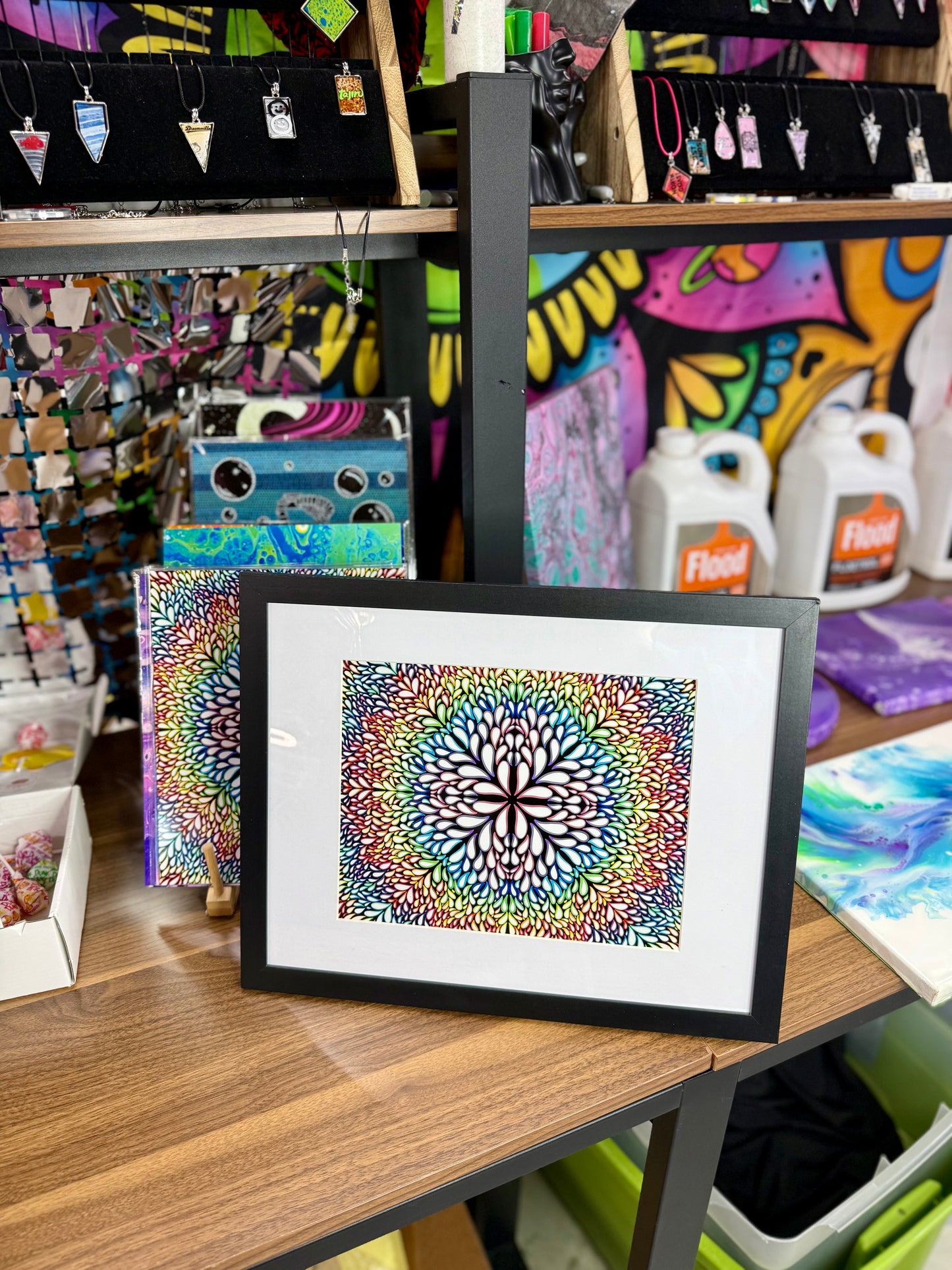 Rainbow Bloom 8x10 PRINT