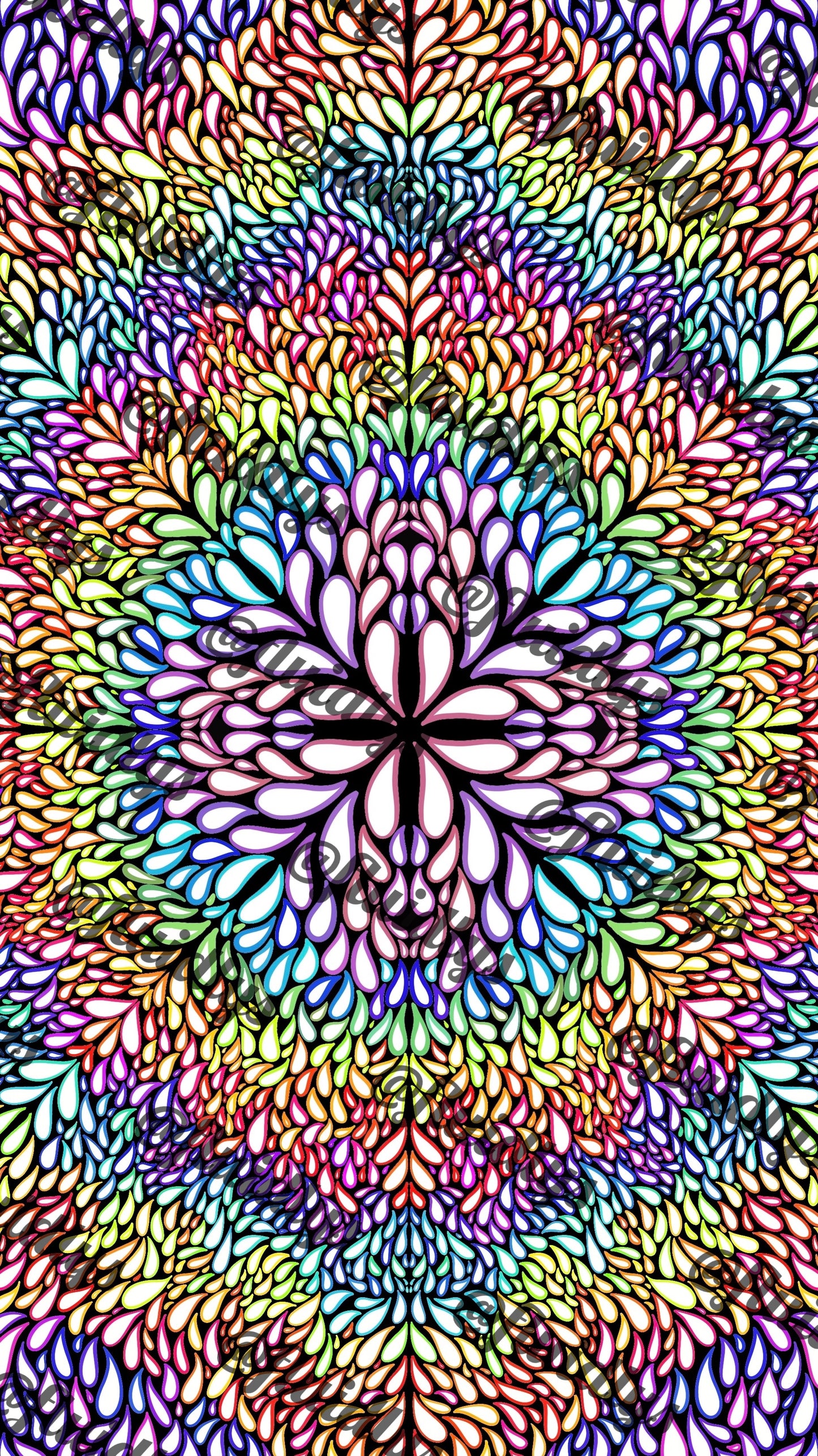 Rainbow Bloom 8x10 PRINT