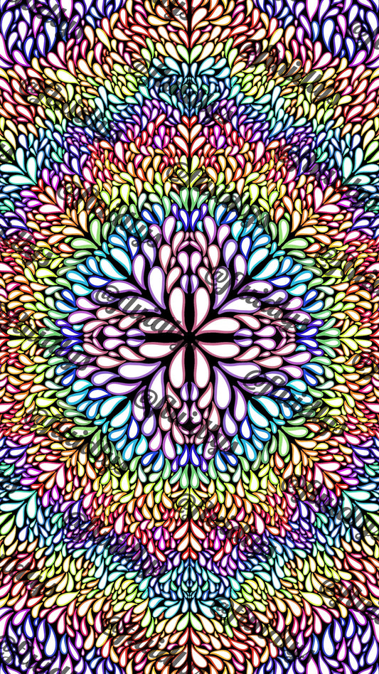 Rainbow Bloom 8x10 PRINT